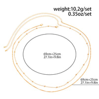 Thumbnail for Classic 2pcs Ball Charm Twisted Waist Chain Set - ArtGalleryZen