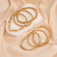 Thumbnail for Classic 6pcs Star Round Disk Ball Chain Anklet Set