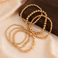 Thumbnail for Classic 6pcs Star Round Disk Ball Chain Anklet Set