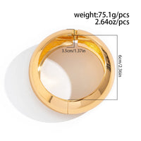 Thumbnail for Classic Gold Tone Wide Cuff Bangle Bracelet