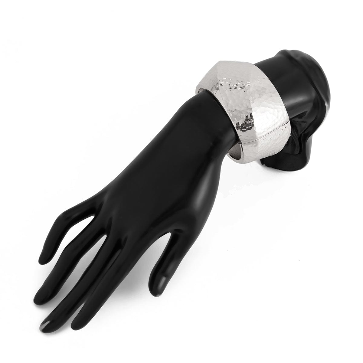 Classic Chunky Textured Wide Cuff Bangle Bracelet - ArtGalleryZen