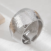 Thumbnail for Classic Chunky Textured Wide Cuff Bangle Bracelet