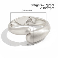 Thumbnail for Classic Frosted Metallic Waterdrop Bangle Bracelet - ArtGalleryZen