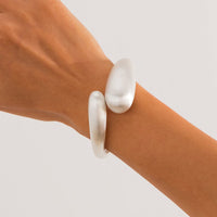 Thumbnail for Classic Frosted Metallic Waterdrop Bangle Bracelet