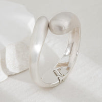 Thumbnail for Classic Frosted Metallic Waterdrop Bangle Bracelet