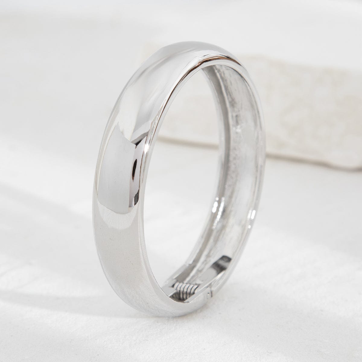 Classic Gold Silver Plated Bangle Bracelet - ArtGalleryZen