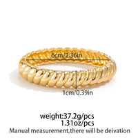 Thumbnail for Classic Gold Silver Tone Twisted Bangle Bracelet Set - ArtGalleryZen
