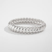 Thumbnail for Classic Gold Silver Tone Twisted Bangle Bracelet Set - ArtGalleryZen