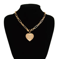 Thumbnail for Classic Heart Pendant Paperclip Chain Necklace