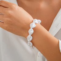 Thumbnail for Classic Toggle Clasp Irregular Pearl Chain Necklace Bracelet