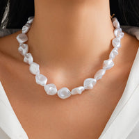 Thumbnail for Classic Toggle Clasp Irregular Pearl Chain Necklace Bracelet