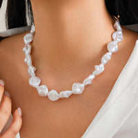 Thumbnail for Classic Toggle Clasp Irregular Pearl Chain Necklace Bracelet