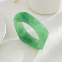 Thumbnail for Colorful Irregular Resin Bangle Bracelet - ArtGalleryZen