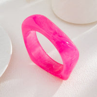 Thumbnail for Colorful Irregular Resin Bangle Bracelet - ArtGalleryZen