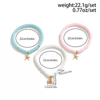 Thumbnail for Colorful Layered Shell Starfish Charm Polymer Clay Anklet Set - ArtGalleryZen