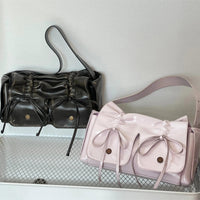 Thumbnail for Colorful Ribbon Shoulder Crossbody Leather Bag - ArtGalleryZen