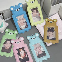 Thumbnail for Colorful Rilakkuma Kpop Keychain Photocard Holder - ArtGalleryZen