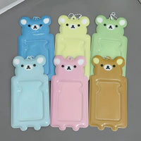 Thumbnail for Colorful Rilakkuma Kpop Keychain Photocard Holder - ArtGalleryZen
