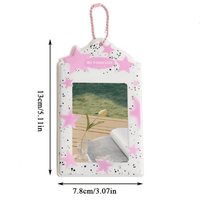 Thumbnail for Colorful Star Kpop Keychain Photocard Holder - ArtGalleryZen