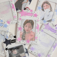 Thumbnail for Colorful Star Kpop Keychain Photocard Holder - ArtGalleryZen