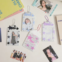 Thumbnail for Colorful Star Kpop Keychain Photocard Holder - ArtGalleryZen