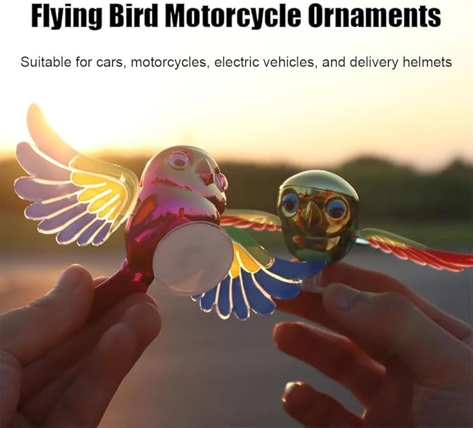 Creative Companion Flying Bird Car Motorcycle Ornament - ArtGalleryZen