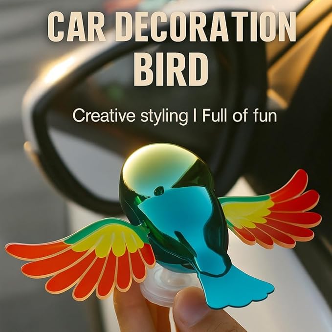 Creative Companion Flying Bird Car Motorcycle Ornament - ArtGalleryZen