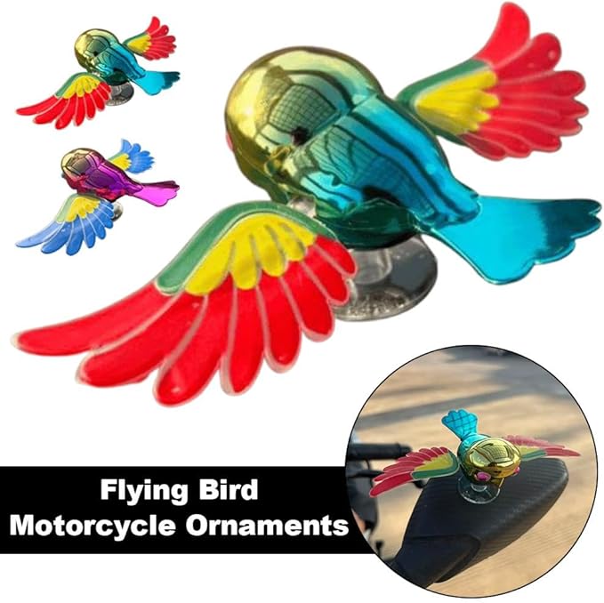 Creative Companion Flying Bird Car Motorcycle Ornament - ArtGalleryZen