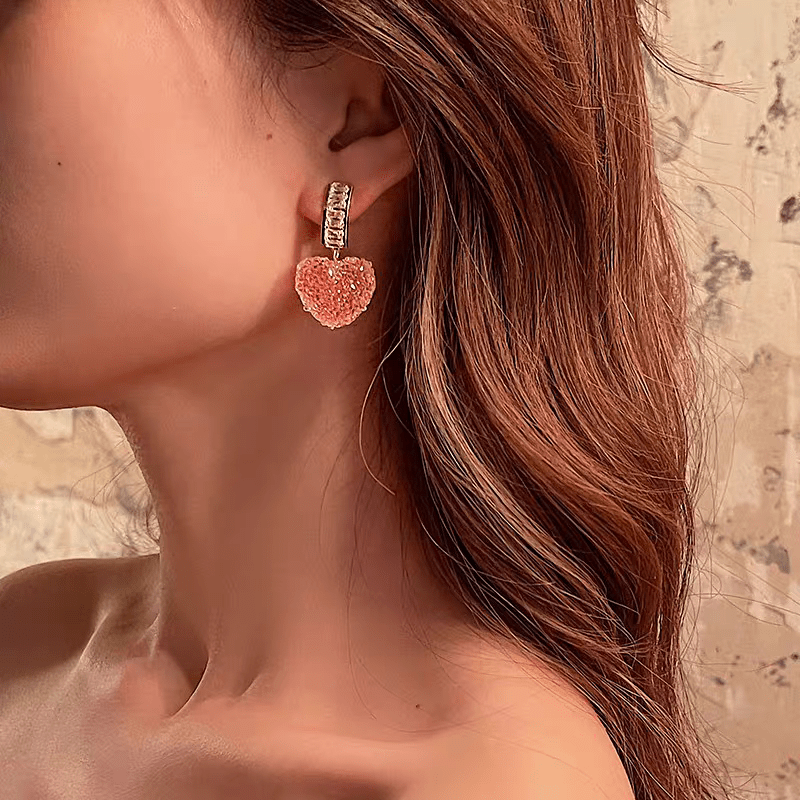 Crystal Candy Heart Earrings - ArtGalleryZen