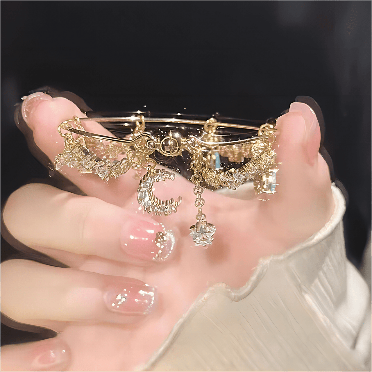 Crystal Moon Star Bracelet - ArtGalleryZen