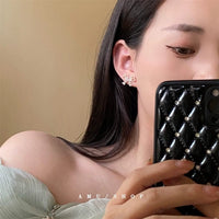 Thumbnail for Crystal Ribbon Heart Earrings - ArtGalleryZen