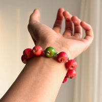Thumbnail for Cute Apple Beaded Bracelet - ArtGalleryZen