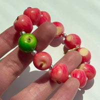 Thumbnail for Cute Apple Beaded Bracelet - ArtGalleryZen