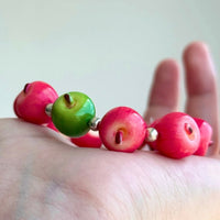 Thumbnail for Cute Apple Beaded Bracelet - ArtGalleryZen