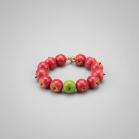 Thumbnail for Cute Apple Beaded Bracelet - ArtGalleryZen
