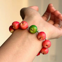Thumbnail for Cute Apple Beaded Bracelet - ArtGalleryZen