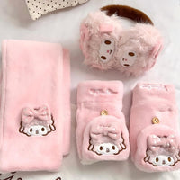 Thumbnail for Cute Authenti Sanrio My Sweet Piano Winter Scarf Gloves Ear Muffs Set - ArtGalleryZen