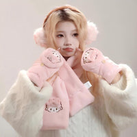 Thumbnail for Cute Authenti Sanrio My Sweet Piano Winter Scarf Gloves Ear Muffs Set - ArtGalleryZen