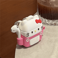 Thumbnail for Cute Backpack Hello Kitty Silicone AirPods Earphone Case