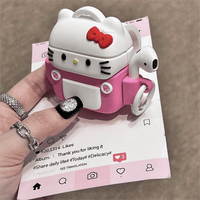 Thumbnail for Cute Backpack Hello Kitty Silicone AirPods Earphone Case