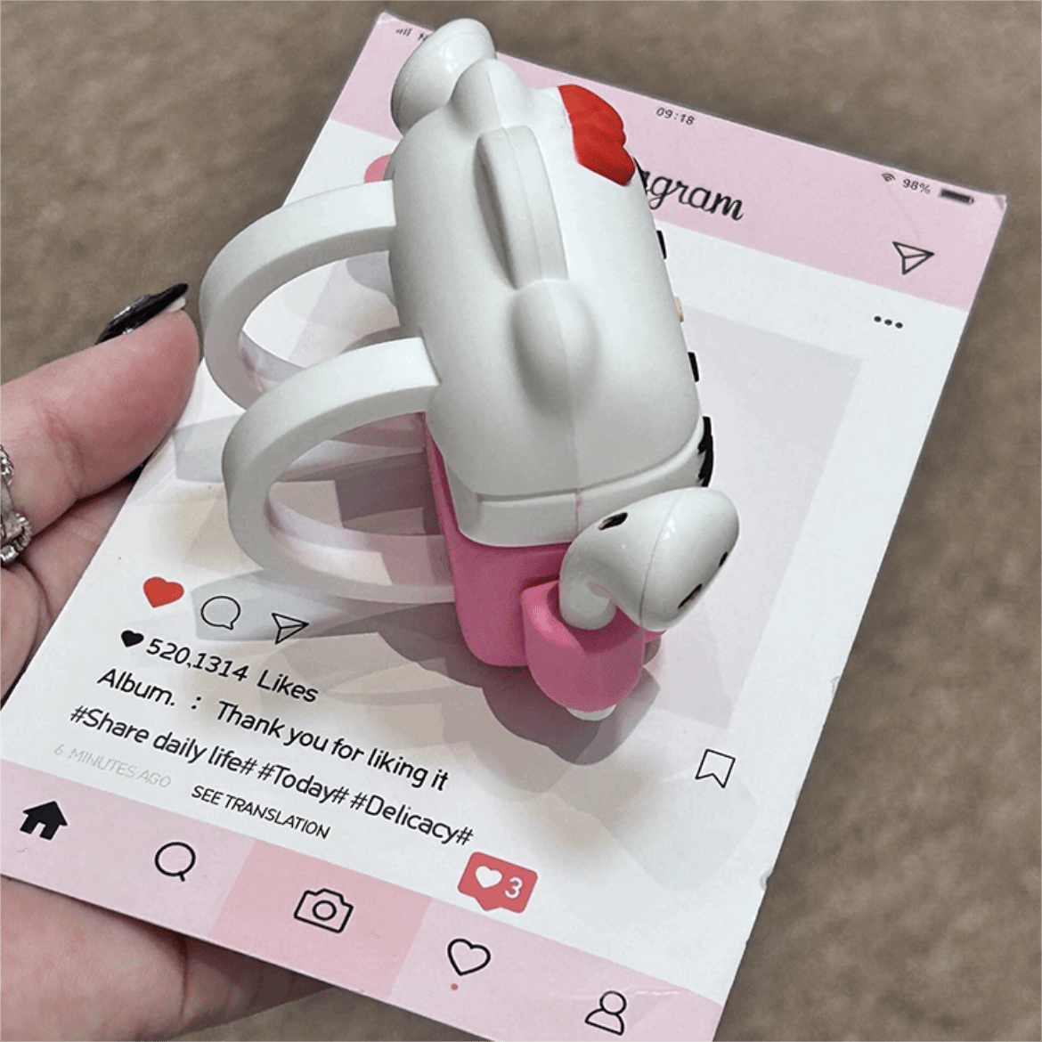 Cute Backpack Hello Kitty Silicone AirPods Earphone Case