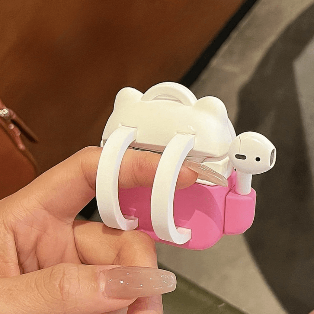 Cute Backpack Hello Kitty Silicone AirPods Earphone Case