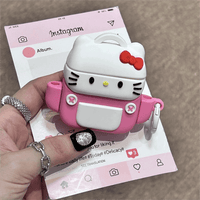 Thumbnail for Cute Backpack Hello Kitty Silicone AirPods Earphone Case