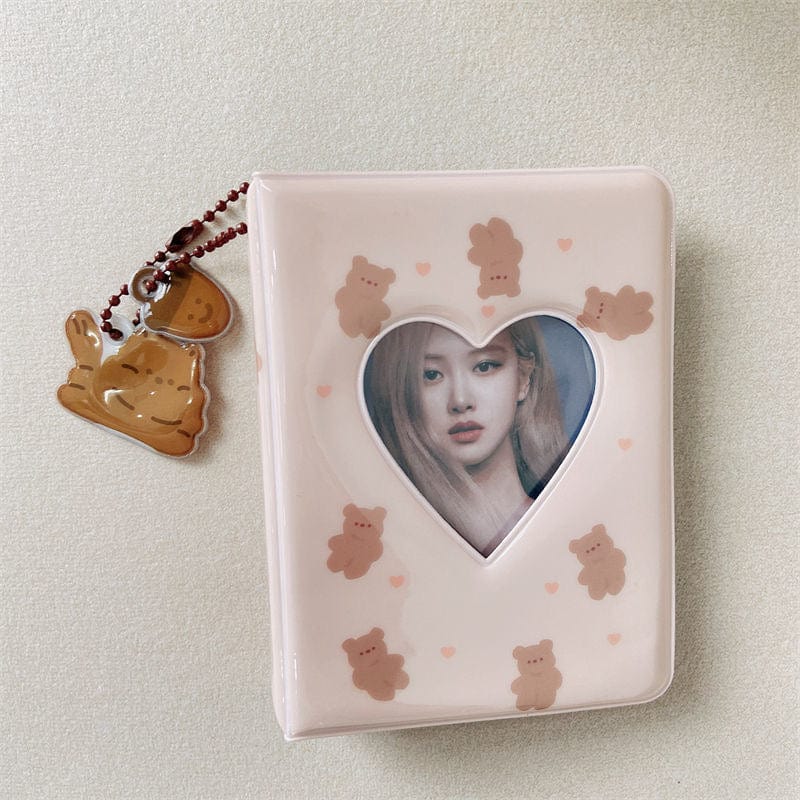 Cute Bear Cat Bunny Kpop 3 Inch Mini Photocard Album - ArtGalleryZen