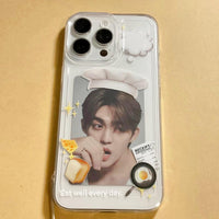 Thumbnail for Cute Bread Chef Kpop Photocard Polaroid iPhone Case - ArtGalleryZen