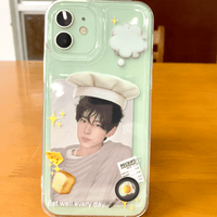Thumbnail for Cute Bread Chef Kpop Photocard Polaroid iPhone Case - ArtGalleryZen
