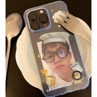 Thumbnail for Cute Bread Chef Kpop Photocard Polaroid iPhone Case - ArtGalleryZen