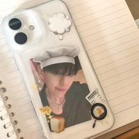 Thumbnail for Cute Bread Chef Kpop Photocard Polaroid iPhone Case - ArtGalleryZen