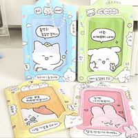 Thumbnail for Cute Bunny Cat Kpop Keychain Photocard Holder - ArtGalleryZen