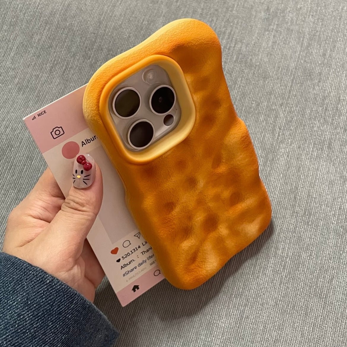 Cute Burnt Bread Silicone iPhone Case - ArtGalleryZen